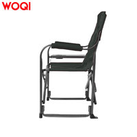 WOQI Cadre en fer Chaise de réalisateur pliante Porte-gobelet Table d'appoint-Durable Portable Design moderne Camping en plein air Pêche Plage Parc