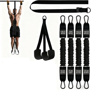 Ceinture d'assistance pour tractions Irs, bande élastique 75 lbs (34 kg), équipement d'entraînement en suspension pour exercices de fitness et entraînement des bras - Product Image 4