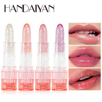 Rouge à lèvres de haute qualité, vegan, imperméable, hydratant, nourrissant, transparent avec feuille d'or, changeant de couleur, vente en gros