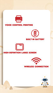 Mini-imprimante thermique intelligente IA portable sans encre pour étiquettes, affichage sans fil, impression d'autocollants pour la maison, le bureau et l'étude - Product Image 4