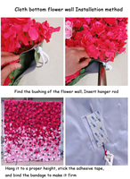 Magnifique Panneau de Fond de Mariage Personnalisé Blanc Rouge, Base en Tissu Roulant 3D 5D, Mur de Fleurs Artificielles en Soie et Roses