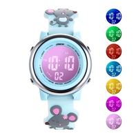 Nouvelle Collection Mignonne Montre Digitale LED Étanche Personnalisée Sport & Dessins Animés pour Filles – Tendance & Amusante