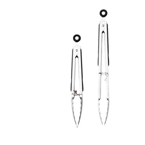 Plump Stainless Steel Steak Tongs 430 Heat Resistant Long Handle Barbecue Grilling Kitchen Food Clips Plum Blossom Shape - Product Image 2