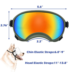 Gafas de Sol para mascotas con protección ocular a la moda con correa ajustable, gafas para perros con protección UV - Product Image 6