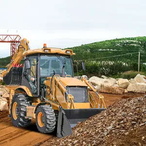 중국 레트로 굴삭기 핫 세일 다기능 로더 백호 에파 엔진 4x4 미니 백호 로더