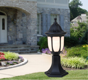 Lámpara de jardín de plástico barata estabilizada Uv impermeable P214 IP44 para iluminación de puerta de Pilar Luz de pilar de jardín al aire libre - Product Image 5