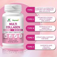 Complément multi-collagène N21 pour la santé des cheveux et des ongles, soutient la santé osseuse, éclaircit et blanchit la peau, en capsules molles