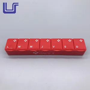 Cute Weekly Dispenser 7 Compartments Days Plastic Pill Box Organizer
