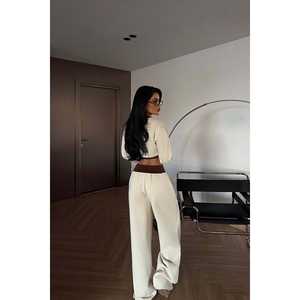 Chándal con Capucha Transpirable Cream Quill, Personalizado, Tallas Grandes, para Gimnasio y Correr, Ligero, con Logotipo Impreso, Pedido Mínimo 2 Piezas - Product Image 1