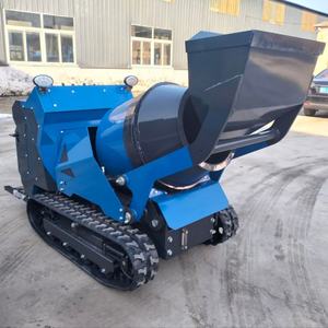 Minimezcladora de Concreto de Alto Rendimiento con Orugas de Goma para Trabajos de Construcción, <span class=keywords><strong>Autocargable</strong></span> y con Conducción en Pie - Product Image 1