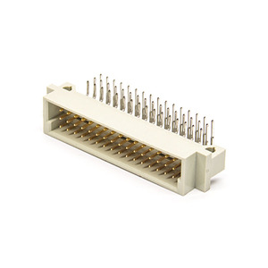 Din41612 Châu Âu ổ cắm 348 ba hàng loại 348pin nam nối 90 Độ uốn cong Plug-in PCB bảng 2A đánh giá trắng PBT nhựa - Product Image 1