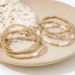 Edgy Punk CCB apilable de 6 piezas con dije de Cruz acrílica ajustable joyería de moda gótica regalo pulsera con cuentas para mujeres adolescentes - Product Image 3