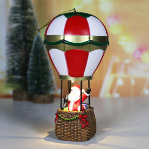 Nouveau noël montgolfière résine ornements père noël bonhomme <span class=keywords><strong>de</strong></span> neige <span class=keywords><strong>cheminée</strong></span> veilleuse noël ornements décoratifs cadeaux - Product Image 4