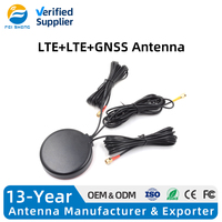 Antenne Combo 3-en-1 Double LTE GNSS GPS SMA Mâle 3 Ports Multi-Bandes pour Véhicule Voiture Camion Navigation GLONASS Longue Portée