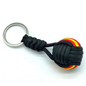 Militar paracaídas tejido cuerda bola llavero cordón llavero <span class=keywords><strong>mono</strong></span> puño llaveros al aire libre herramienta de supervivencia joyería - Product Image 5