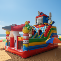 Château gonflable avec toboggan en PVC, 4m*6m*5m, vente chaude, maison de saut gonflable commerciale pour enfants