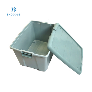 SHOGOLE 80L Convenient and portable Clothing Storage Clothing Storage Rack Stackable Plastic Bin Tote Crate