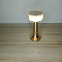 Lampe de table de restaurant moderne, décoration de bar KTV, mini lampe LED argentée sans fil, variateur tactile