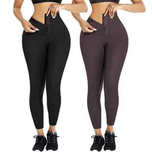 2021 Leggings da allenamento traspiranti in vita con tasche pantaloni da Yoga gamba più sottile controllo della pancia allenamento Leggings a vita alta per le donne