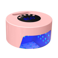 54W Wiederaufladbarer Kabelloser Nageltrockner Drahtlose UV-LED-Lampe mit Metallbasis für Professionelle Nagelstudios und Heimgebrauch