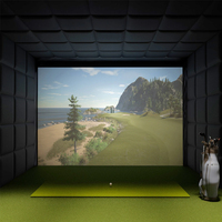 Simulateur de golf infrarouge Aide à l'entraînement au golf Frapper intelligent Jeu de golf Ar à portée intérieure