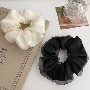 Diadema con lazo para el cabello de doble capa de Eugenia, banda de goma para la cabeza, cuerda para el cabello de malla de gama alta - Product Image 6