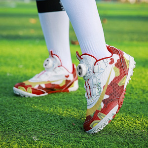 Chaussures de football pour enfants transfrontalières, design bicolore, <span class=keywords><strong>sans</strong></span> <span class=keywords><strong>lacets</strong></span>, avec <span class=keywords><strong>crampons</strong></span> moulés ; chaussures d'entraînement professionnelles pour la petite enfance - Product Image 2