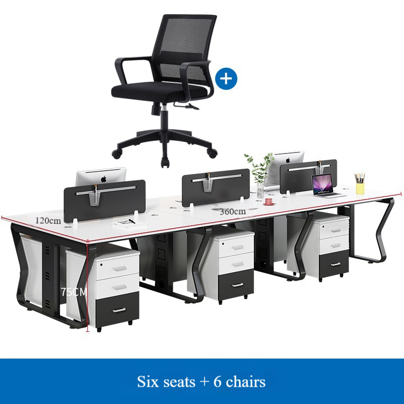 Bureau 6 personnes + 6 chaises