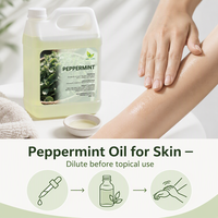 Huile essentielle de menthe poivrée fraîche pour diffuseur d'aromathérapie, fabrication de savon, soins de la peau et parfum d'ambiance, vente en gros