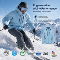 Veste de ski isolée pour homme, imperméable et respirante, veste d'hiver pour la neige, fabricant OEM ODM sur mesure pour les stations de ski