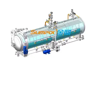 Sumpot는 알루미늄 깡통 풍미 우유 동요 유형 retort 오토클레이브 살균제 기계를 위한 새로운 관심사를 위로 동요합니다