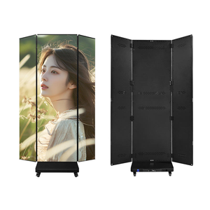 Écran LED pliable triple GOB, support de sol haute luminosité, affichage publicitaire LED, contrôle WiFi, signalisation numérique pour centre commercial intérieur - Product Image 3