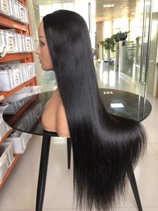 <span class=keywords><strong>Wow</strong></span>, sí, cabello humano Remy brasileño virgen transparente para peluca, cabello de bebé prearrancado largo y recto para mujeres negras - Product Image 2