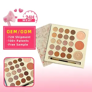 wholesale 23 colors makeup eye shadow highlight blush make up waterproof cosmetic glitter matte eyeshadow palette private label