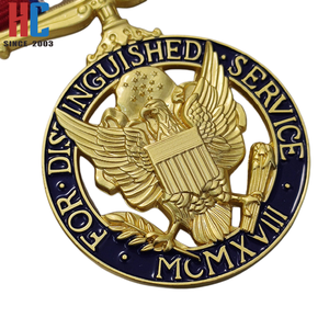 Médaille d'honneur américaine personnalisée en métal émaillé, fabriquée en usine depuis 20 ans, avec ruban et insigne - Product Image 3