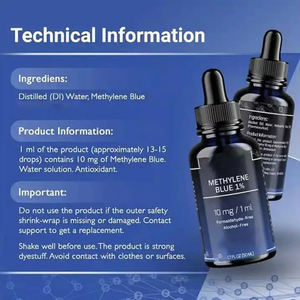 قطرات ميثيلين زرقاء-قطرات سائلة ميثيلين-أزرق مكملة لدعم مضادات الأكسدة والإدراك والطاقة من BIOCCHN OEM - Product Image 4