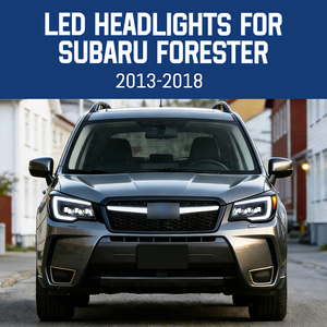 Faros Delanteros LED HCMOTIONZ para Subaru <span class=keywords><strong>Forester</strong></span> 2013-2018 con Animación de Encendido DRL, Conjunto de Lámparas Delanteras para Automóvil - Product Image 2