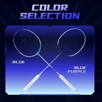 Raquette de badminton professionnelle 5U entièrement en fibre de carbone, cordage hautement élastique et flexible, manche légèrement souple