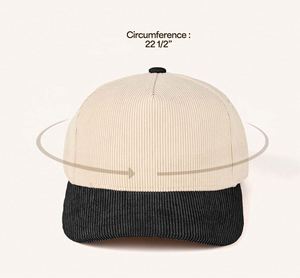 Casquettes de golf classiques à profil moyen, bicolores, en toile vierge à 5 panneaux, pour toutes les saisons, personnalisables avec broderie, fermeture snapback – Vente en gros - Product Image 2