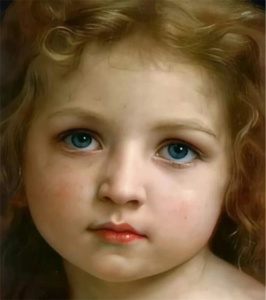 Kit Pittura a Numeri Fai da Te: Ritratto di Bambina, Arte Murale 40x50cm, Tela Ecologica con Cornice - Product Image 1