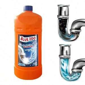 Desatascador de Tuberías Blue Zoo, Gel de 1000 ml, Limpiador de Drenajes de Acción Rápida - Product Image 3