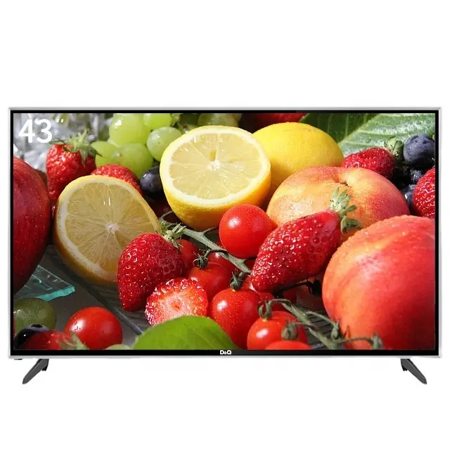 गर्म बिक्री थोक मूल्य एलईडी टीवी उच्च गुणवत्ता टीवी सेट OEM 43 इंच 2 + 16G टीवी स्मार्ट 4k टेलीविजन