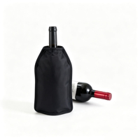 CHANGBEI Manchon réutilisable en gel chaud/froid pour bouteille de vin, enveloppe thermique portable en nylon pour le contrôle de la température des boissons