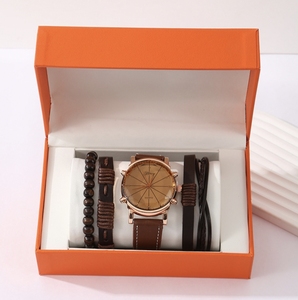 Reloj de Cuarzo para Hombre con Brazalete, Set de Regalo, Venta al por Mayor, Accesorio de Moda, Regalo Perfecto para el Día del <span class=keywords><strong>Padre</strong></span> y el Día del Hombre - Product Image 2