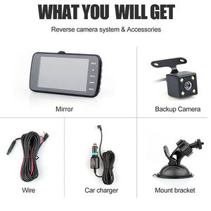 1080P 4 pouces IPS écran <span class=keywords><strong>voiture</strong></span> universel caméra embarquée dash cam double lentille surround enregistrement <span class=keywords><strong>voiture</strong></span> boîte noire dash cam - Product Image 5