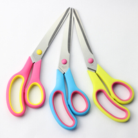 Set de ciseaux de bureau en acier inoxydable, 4 pièces, lame en plastique multifonction durable, poignée ergonomique souple, cisaillement lisse et bricolage