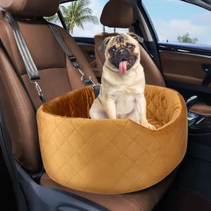 Afneembare en wasbare autostoel voor huisdieren, reisbed voor honden met dik traagschuim - Product Image 3