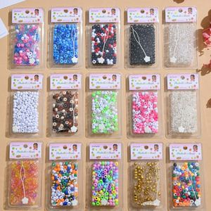 Tresses en plastique pour cheveux avec outil de pose rapide, perles à grand trou, ensemble de perles baril pour tressage de cheveux de filles, bijoux DIY - Product Image 1
