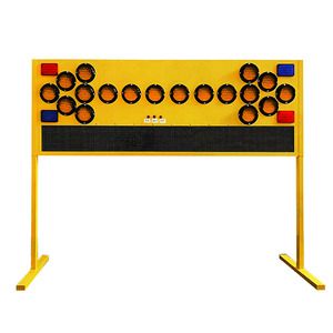 Señal Luminosa LED de Pie con Flecha, Protección IP65, Acero Galvanizado, Luces Fijas/Intermitentes para Carreteras - Product Image 2