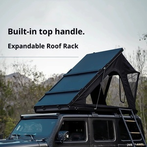 Tente de toit Houmu pour camping en plein air, tente de toit pour SUV, en alliage d'aluminium, coque souple, double couche, entièrement automatique, imperméable - Product Image 4